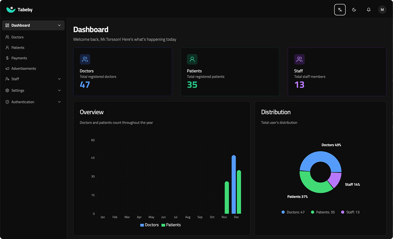 Desktop app dashboard mock